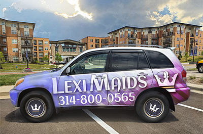 lexi maids vehicle wrap -mobile 1