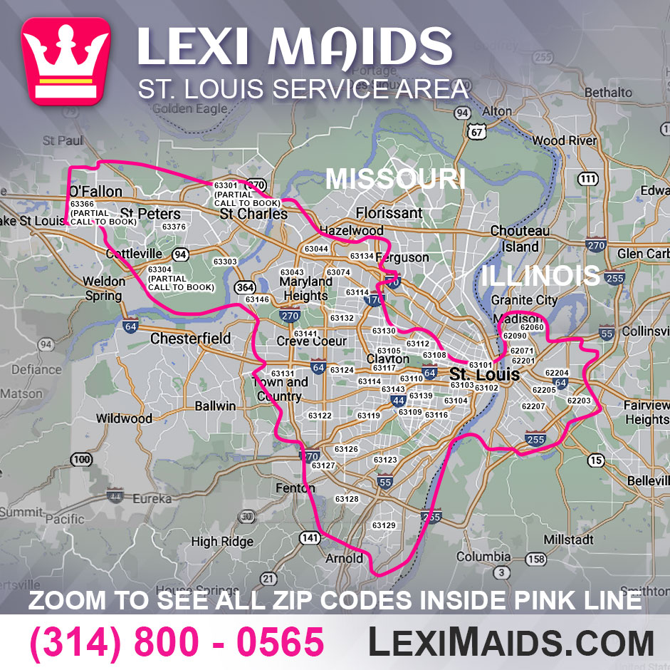 2021-ZIP-CODE-MAP---LEXI-MAIDS-ST-LOUIS-MISSOURI-ILLINOIS